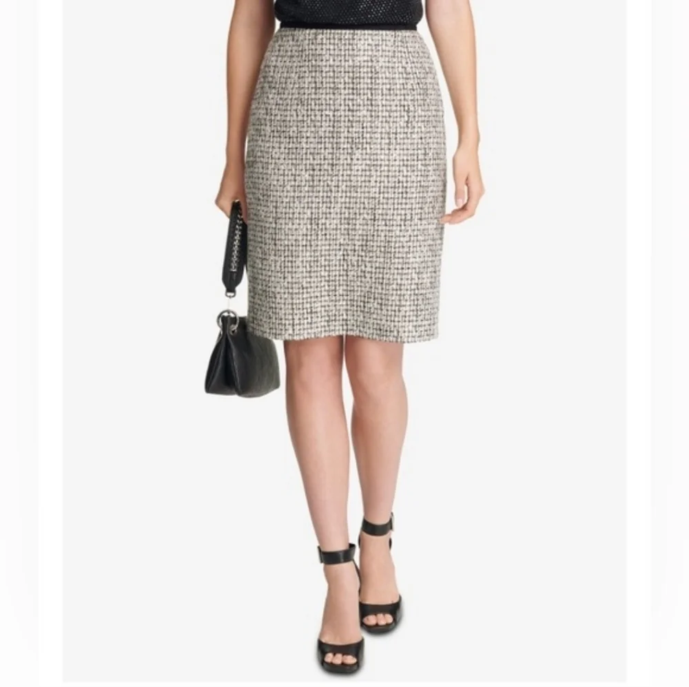 Calvin Klein Tweed Pencil Skirt